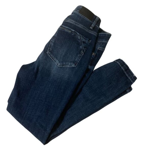 Buckle Women's Skinny Jeans - Dark Blue - Picture 2 of 10